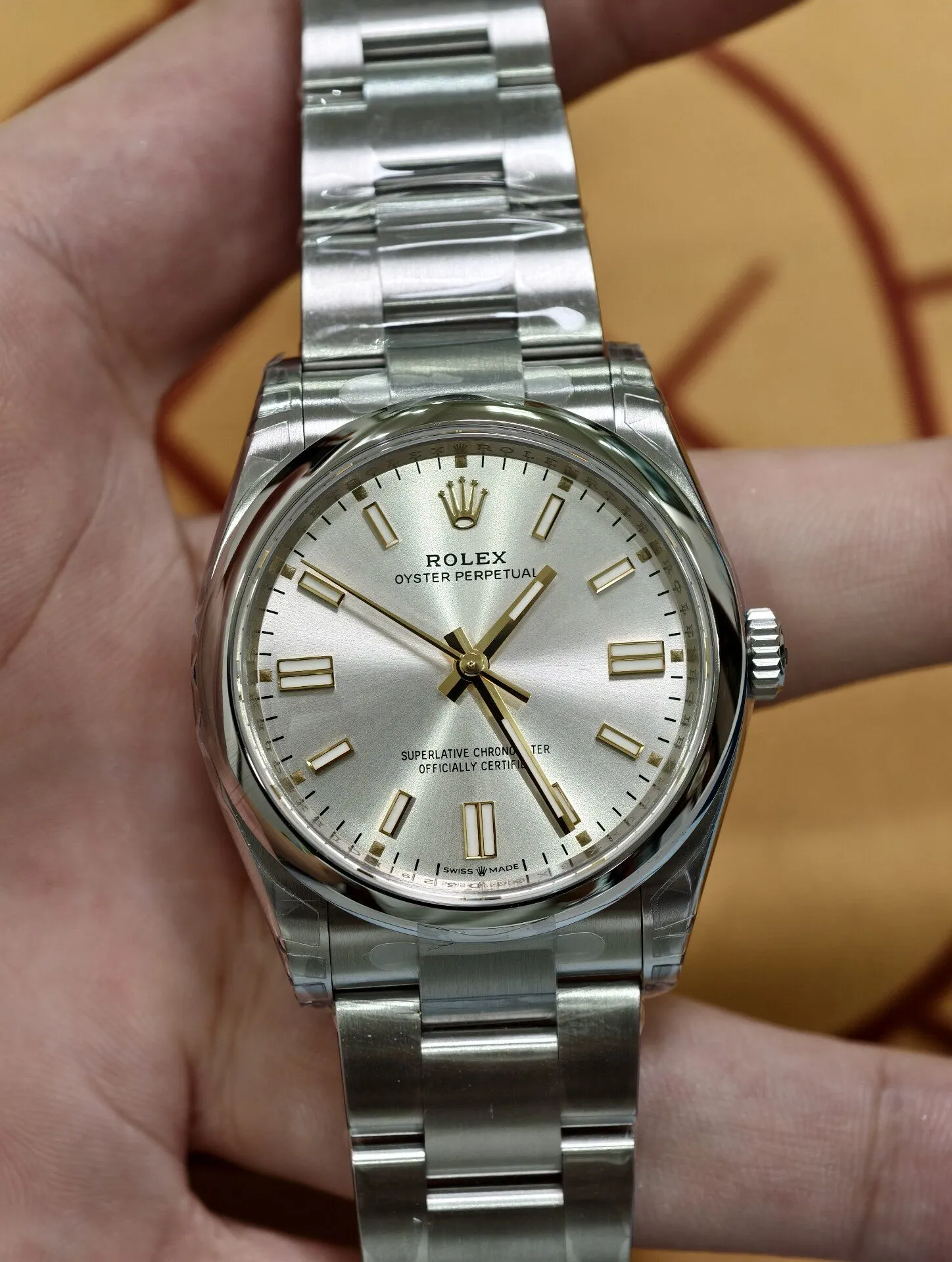 VS Factory Rolex Oyster Perpetual 36 Silver Dial Smooth Bezel Oyster Bracelet (126000) 1:1 Super Clone – DD3230 Movement - VS Factory Official photo 2