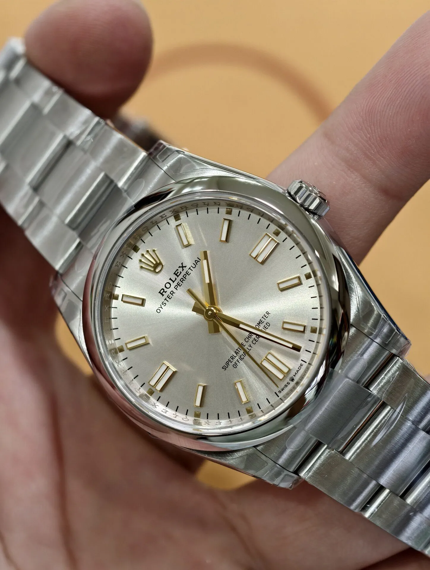 VS Factory Rolex Oyster Perpetual 36 Silver Dial Smooth Bezel Oyster Bracelet (126000) 1:1 Super Clone – DD3230 Movement - VS Factory Official photo 3