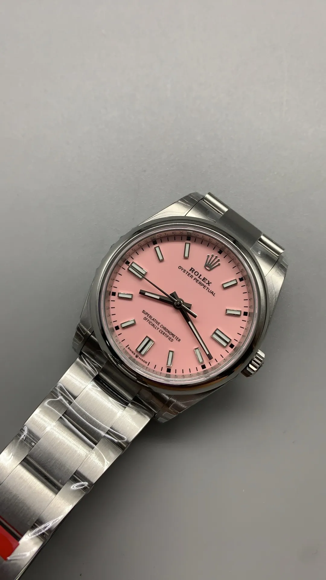 VS Factory Rolex Oyster Perpetual 36mm "Candy Pink"Dial Smooth Bezel Oyster Bracelet (126000) 1:1 Super Clone - DD3230 Movement - VS Factory Official photo 3