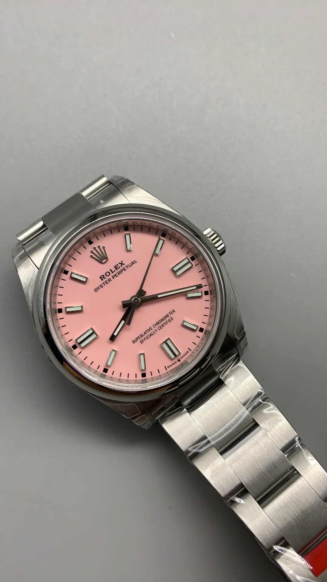 VS Factory Rolex Oyster Perpetual 36mm "Candy Pink"Dial Smooth Bezel Oyster Bracelet (126000) 1:1 Super Clone - DD3230 Movement - VS Factory Official photo 4