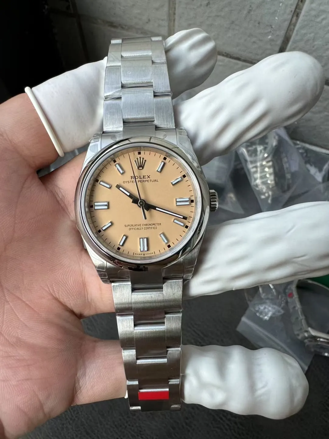 VS Factory Rolex Oyster Perpetual 36mm Candy Pink Lacquer Dial Smooth Bezel Oyster Bracelet (126000) 1:1 Super Clone - DD3230 Movement - VS Factory Official