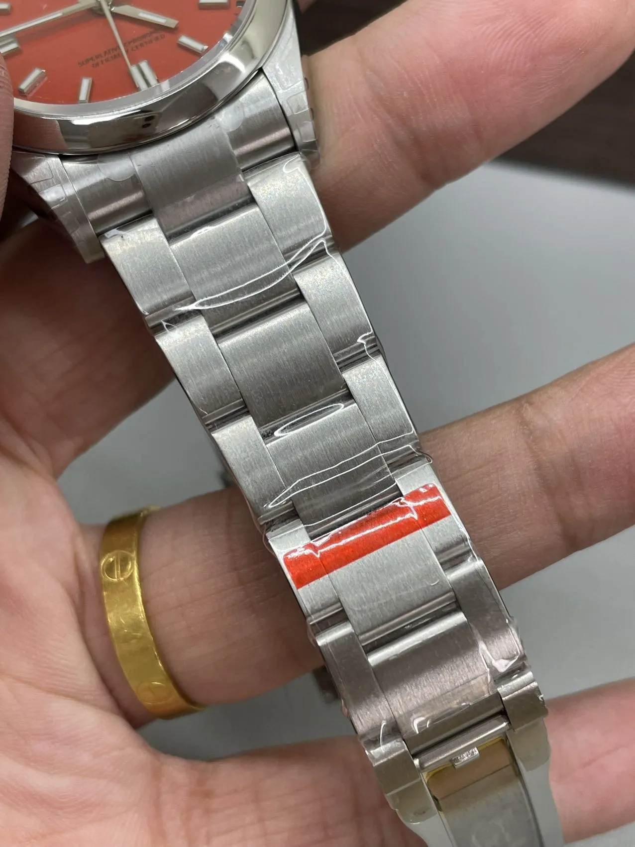 VS Factory Rolex Oyster Perpetual 36mm Coral Red Dial Smooth Bezel Oyster Bracelet (126000) 1:1 Super Clone - DD3230 Movement - VS Factory Official photo 7