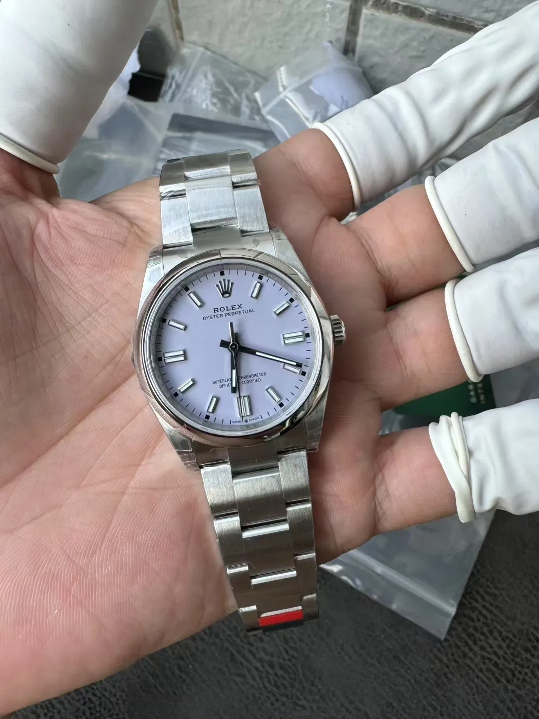 VS Factory Rolex Oyster Perpetual 36mm Lavender / Lilac Dial Smooth Bezel Oyster Bracelet (126000) 1:1 Super Clone - DD3230 Movement - VS Factory Official photo 3