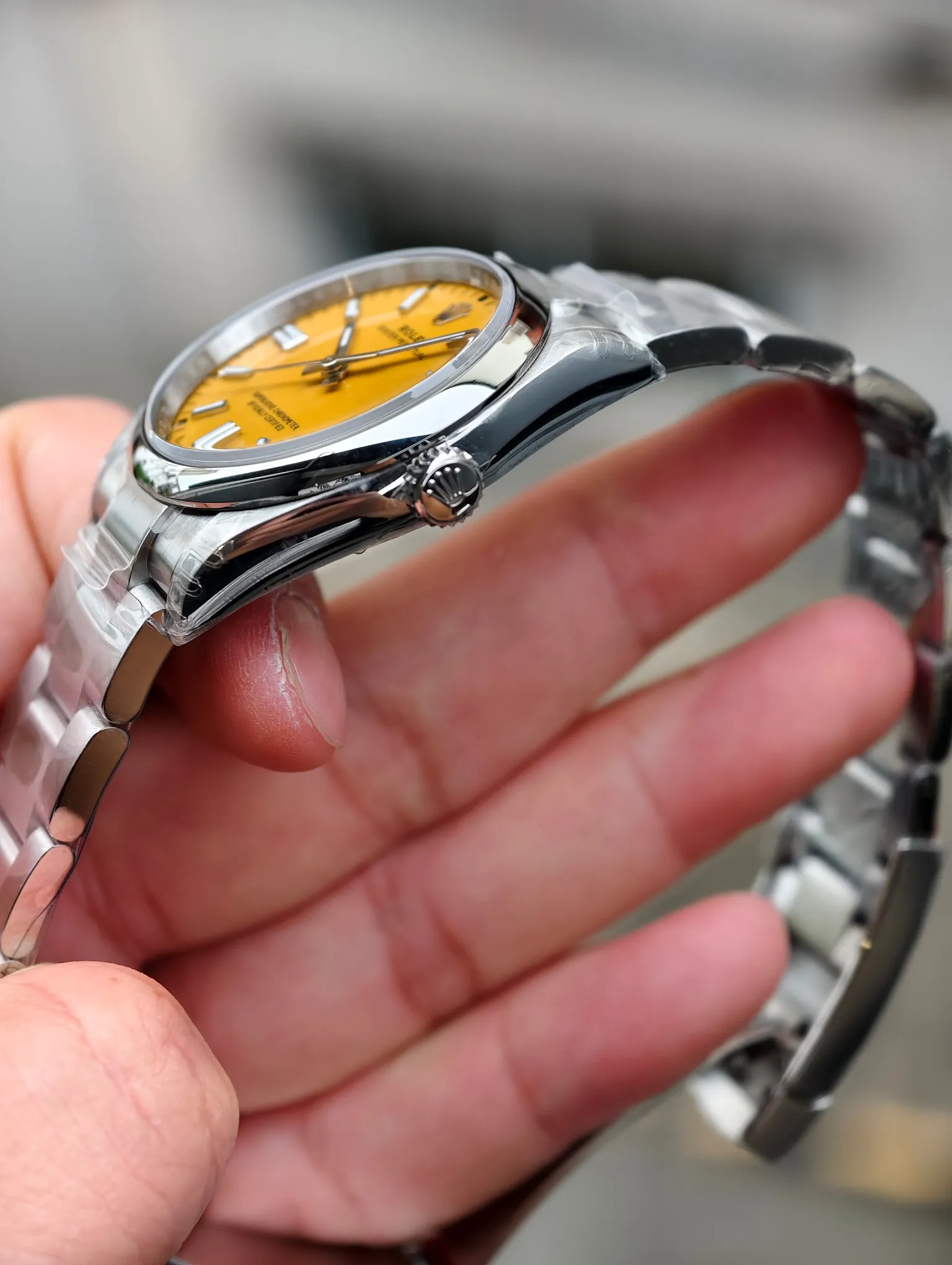 VS Factory Rolex Oyster Perpetual 36mm Yellow Dial Smooth Bezel Oyster Bracelet (126000) 1:1 Super Clone - DD3230 Movement - VS Factory Official photo 5