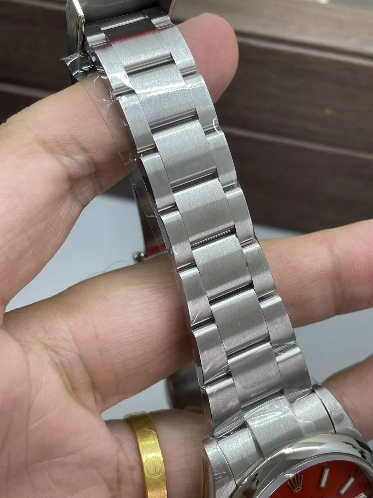 VS Factory Rolex Oyster Perpetual 41mm Coral Red Dial Smooth Bezel Oyster Bracelet (124300) 1:1 Super Clone - DD3230 Movement - VS Factory Official photo 9