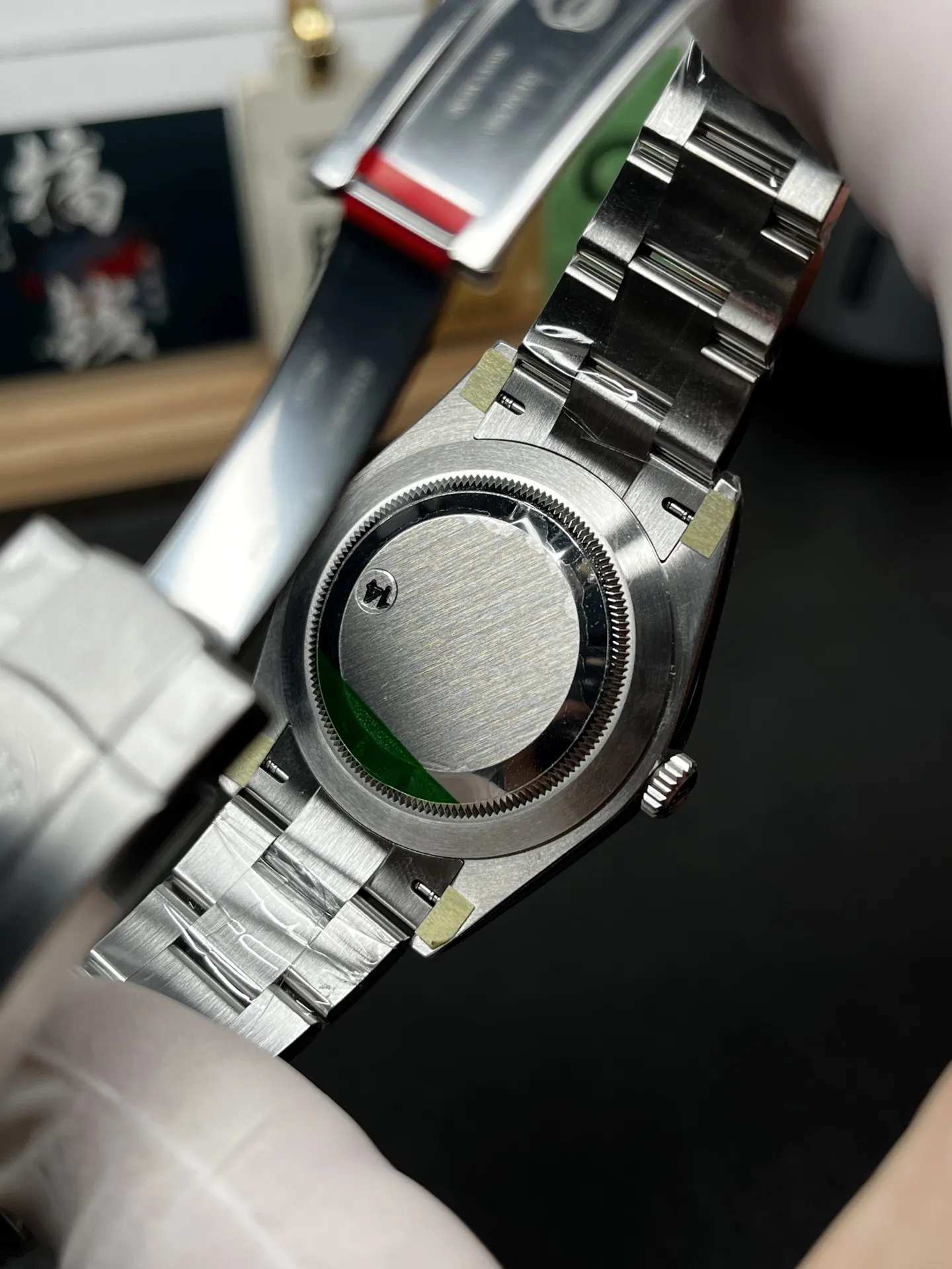 VS Factory Rolex Oyster Perpetual 41mm "Rolex Green" Lacquer Dial Smooth Bezel Oyster Bracelet (124300) 1:1 Super Clone - DD3230 Movement - VS Factory Official photo 7