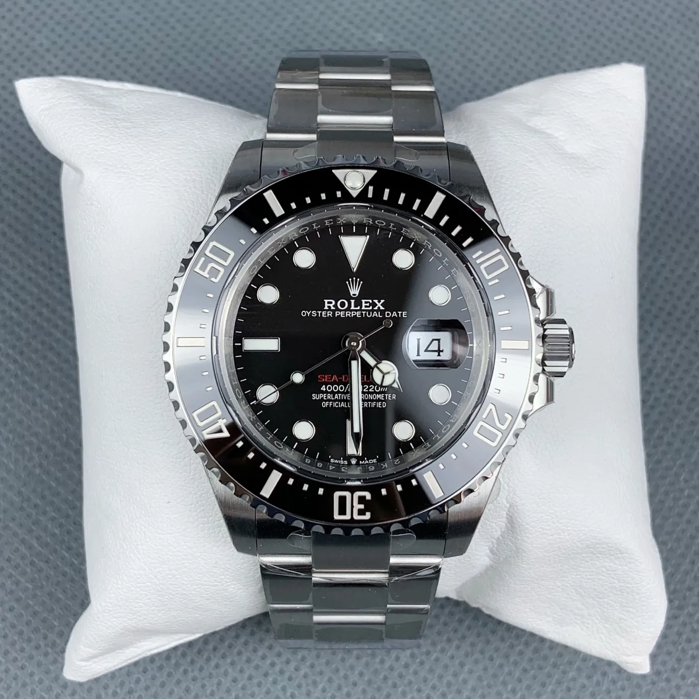 VS Factory Rolex Sea-Dweller 43mm "Single Red" Black Dial Ceramic Bezel Oyster Bracelet (126600) 1:1 Super Clone - DD3235 Movement - VS Factory Official photo 2