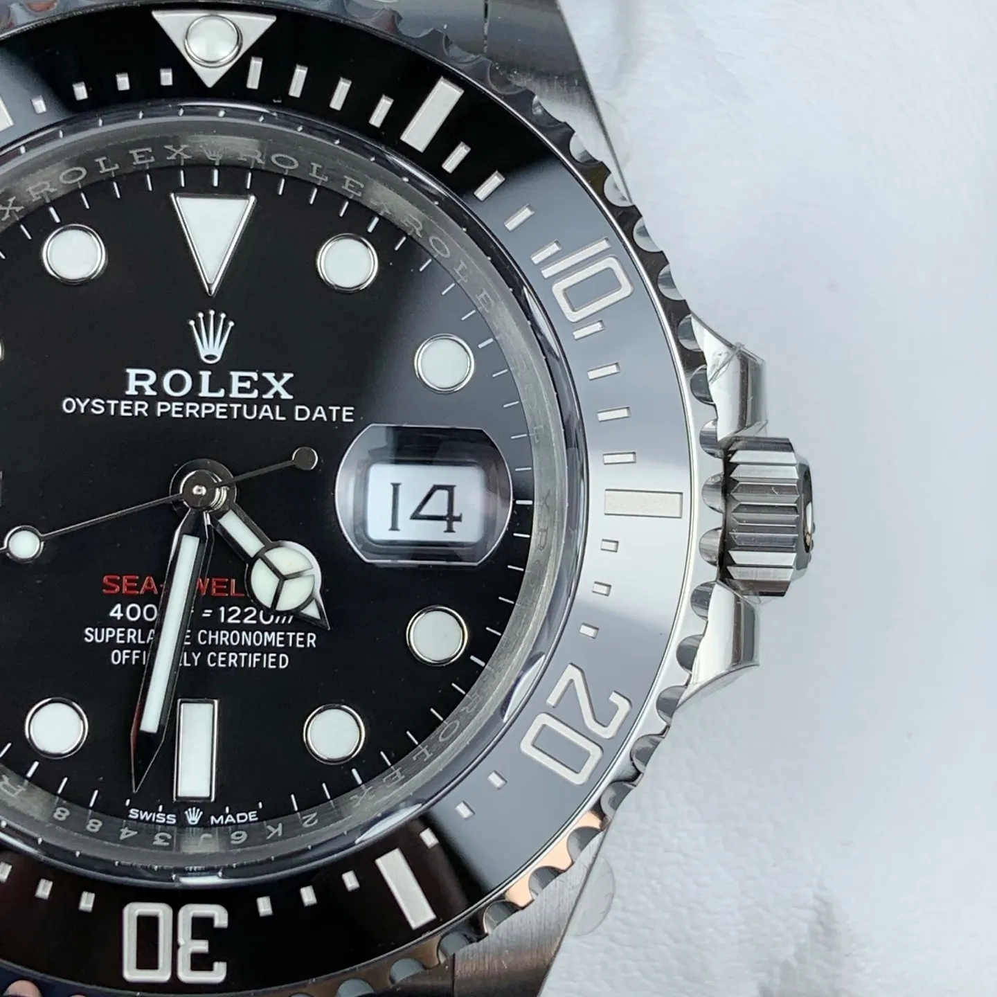 VS Factory Rolex Sea-Dweller 43mm "Single Red" Black Dial Ceramic Bezel Oyster Bracelet (126600) 1:1 Super Clone - DD3235 Movement - VS Factory Official photo 4