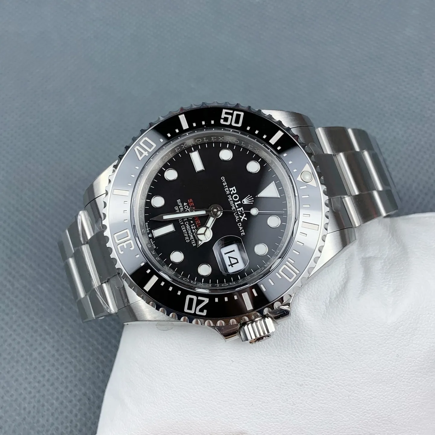 VS Factory Rolex Sea-Dweller 43mm "Single Red" Black Dial Ceramic Bezel Oyster Bracelet (126600) 1:1 Super Clone - DD3235 Movement - VS Factory Official photo 5