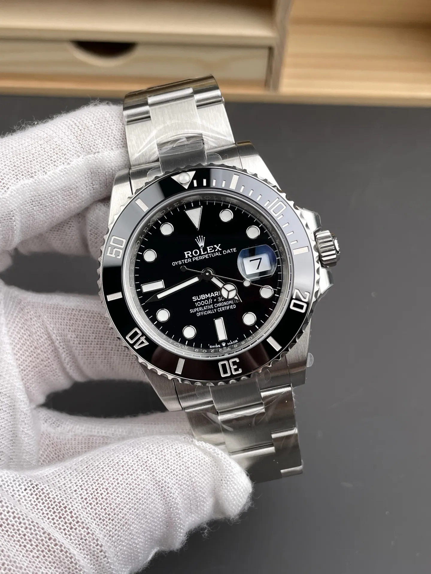 VS Factory Rolex Submariner Date "Black Submariner" 41mm (126610LN) 1:1 Super Clone - DD3235 Movement - VS Factory Official photo 3