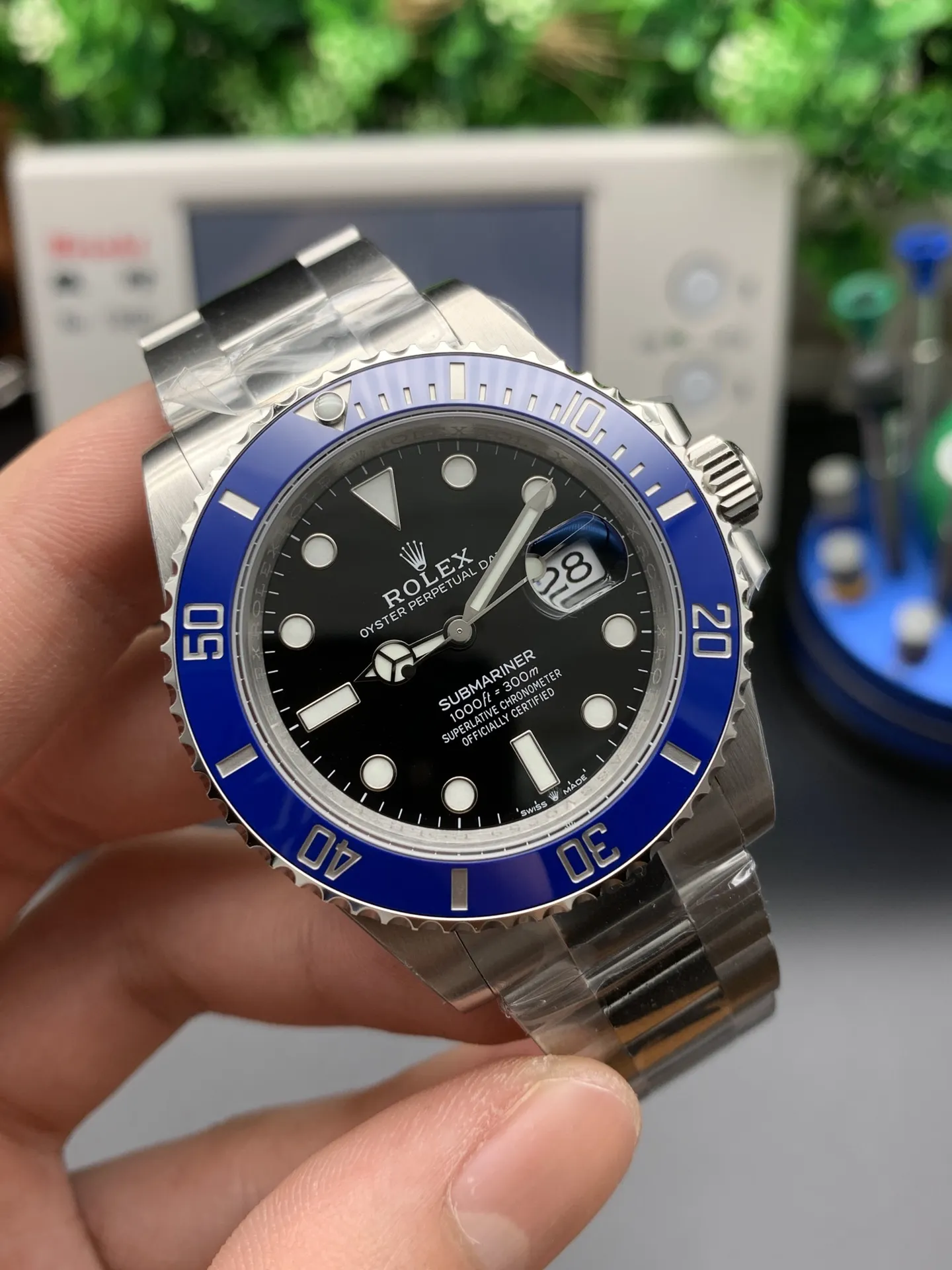 VS Factory Rolex Submariner Date "Cookie Monster" Blue Bezel 41mm (126619LB) 1:1 Super Clone - DD3235 Movement - VS Factory Official photo 3