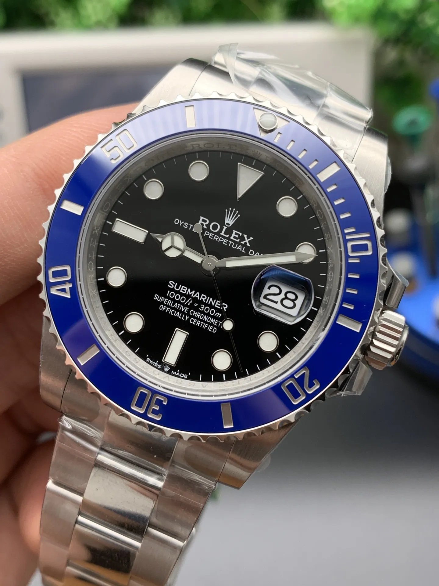 VS Factory Rolex Submariner Date "Cookie Monster" Blue Bezel 41mm (126619LB) 1:1 Super Clone - DD3235 Movement - VS Factory Official photo 4