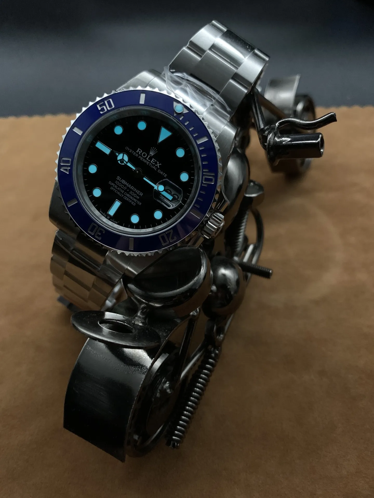 VS Factory Rolex Submariner Date "Cookie Monster" Blue Bezel 41mm (126619LB) 1:1 Super Clone - DD3235 Movement - VS Factory Official photo 8