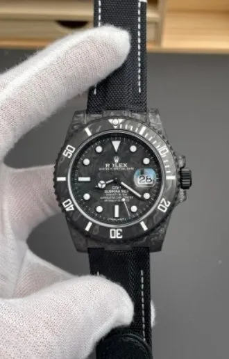 VS Factory Rolex Submariner Date "DiW Carbon Stealth" Forged Carbon Fiber (Custom Edition) 1:1 Super Clone - DD3135 Movement - VS Factory Official photo 2