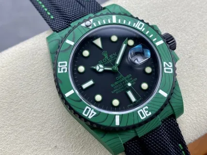 VS Factory Rolex Submariner Date "DiW Green Devil" Layered Green Carbon (Custom Edition) 1:1 Super Clone - DD3135 Movement - VS Factory Official photo 2