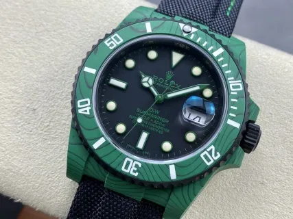 VS Factory Rolex Submariner Date "DiW Green Devil" Layered Green Carbon (Custom Edition) 1:1 Super Clone - DD3135 Movement - VS Factory Official photo 3