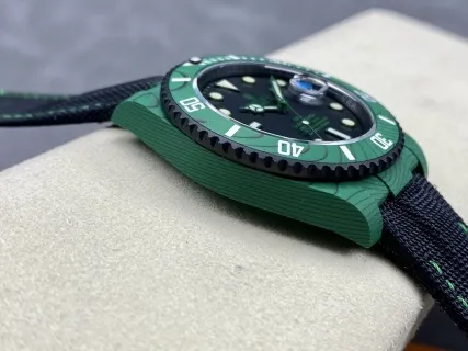 VS Factory Rolex Submariner Date "DiW Green Devil" Layered Green Carbon (Custom Edition) 1:1 Super Clone - DD3135 Movement - VS Factory Official photo 4