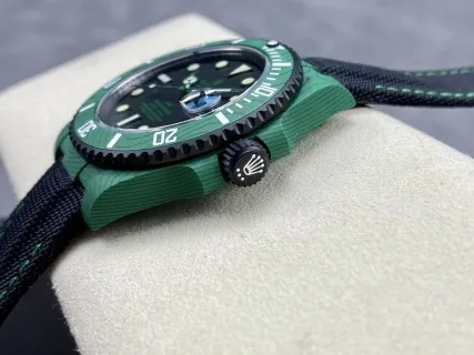VS Factory Rolex Submariner Date "DiW Green Devil" Layered Green Carbon (Custom Edition) 1:1 Super Clone - DD3135 Movement - VS Factory Official photo 5