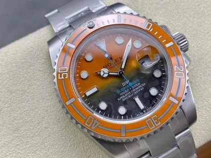 VS Factory Rolex Submariner Date "DiW Orange/Blue" Gradient Carbon Dial (Steel Edition) 1:1 Super Clone - DD3135 Movement - VS Factory Official photo 3