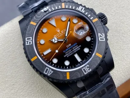 VS Factory Rolex Submariner Date "DiW Orange Gradient" PVD & Carbon Bezel 1:1 Super Clone - DD3135 Movement - VS Factory Official photo 3