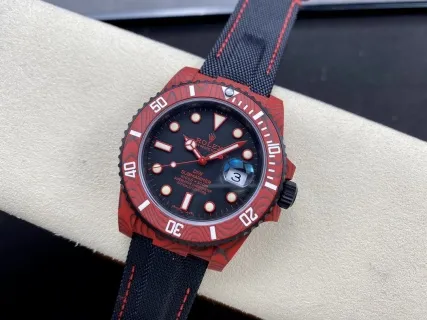 VS Factory Rolex Submariner Date "DiW Red Devil" Layered Red Carbon (Custom Edition) 1:1 Super Clone - DD3135 Movement - VS Factory Official photo 6