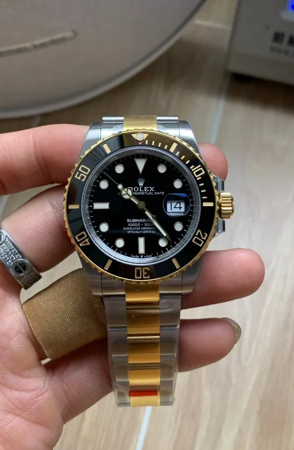 VS Factory Rolex Submariner Date "Two-Tone Black" 18K Yellow Gold 41mm (126613LN) 1:1 Super Clone - DD3235 Movement - VS Factory Official