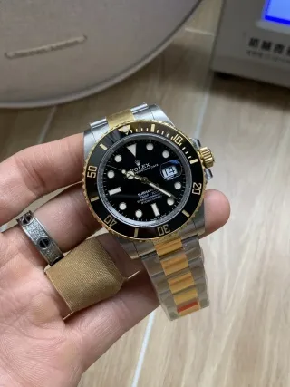 VS Factory Rolex Submariner Date "Two-Tone Black" 18K Yellow Gold 41mm (126613LN) 1:1 Super Clone - DD3235 Movement - VS Factory Official photo 4