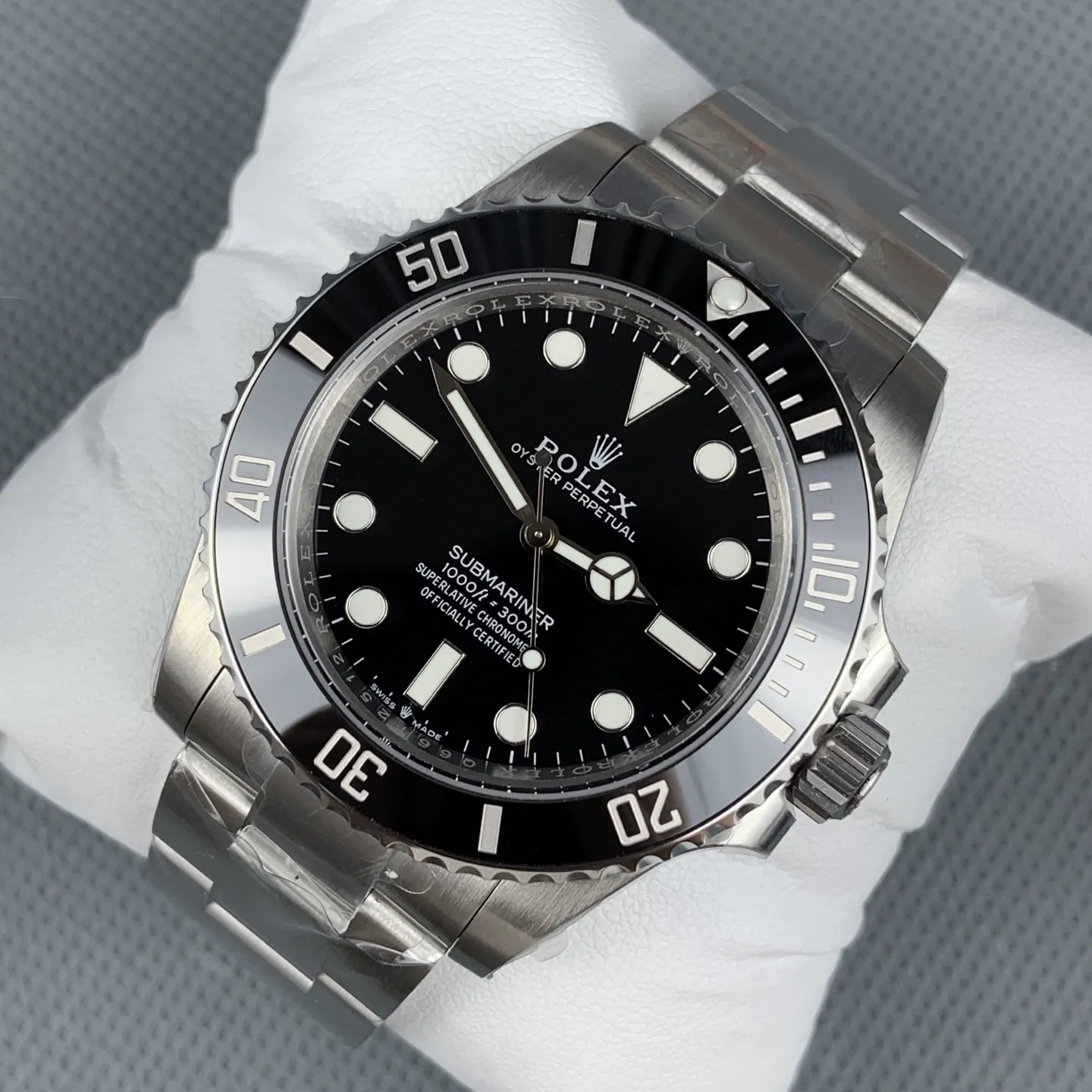 VS Factory Rolex Submariner "No-Date" Black 41mm (124060) 1:1 Super Clone - DD3230 Movement - VS Factory Official photo 4