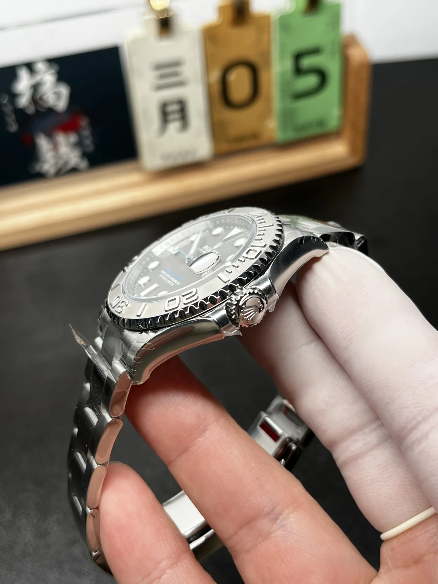 VS Factory Rolex Yacht-Master 40mm Slate "Rhodium" Dial Platinum Bezel Oyster Bracelet (126622) 1:1 Super Clone - DD3235 Movement - VS Factory Official photo 4