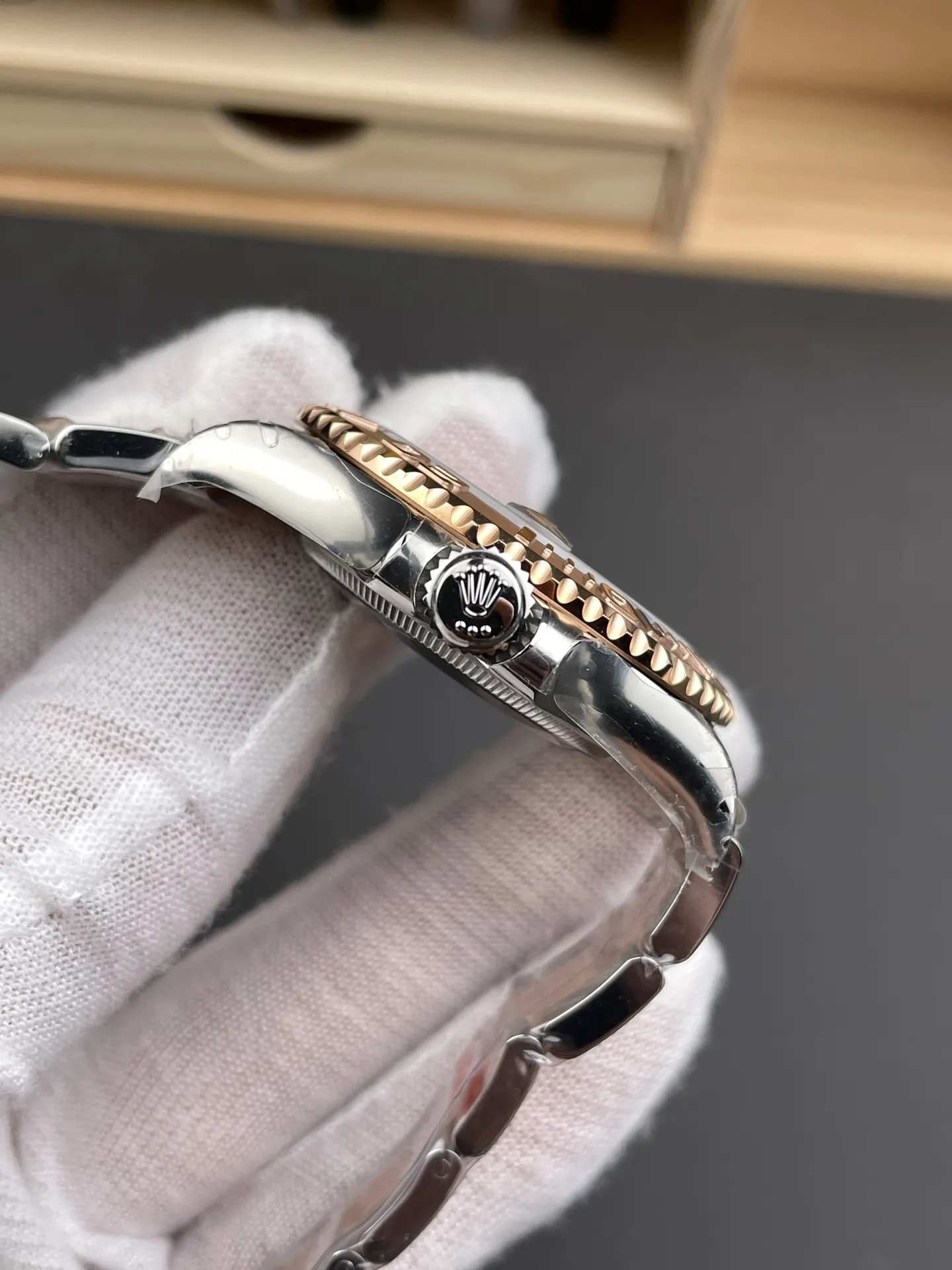 VS Factory Rolex Yacht-Master 40mm Two-Tone Rose Gold Chocolate Dial Rose Gold Bezel Oyster Bracelet (126621) 1:1 Super Clone - DD3235 Movement - VS Factory Official photo 6