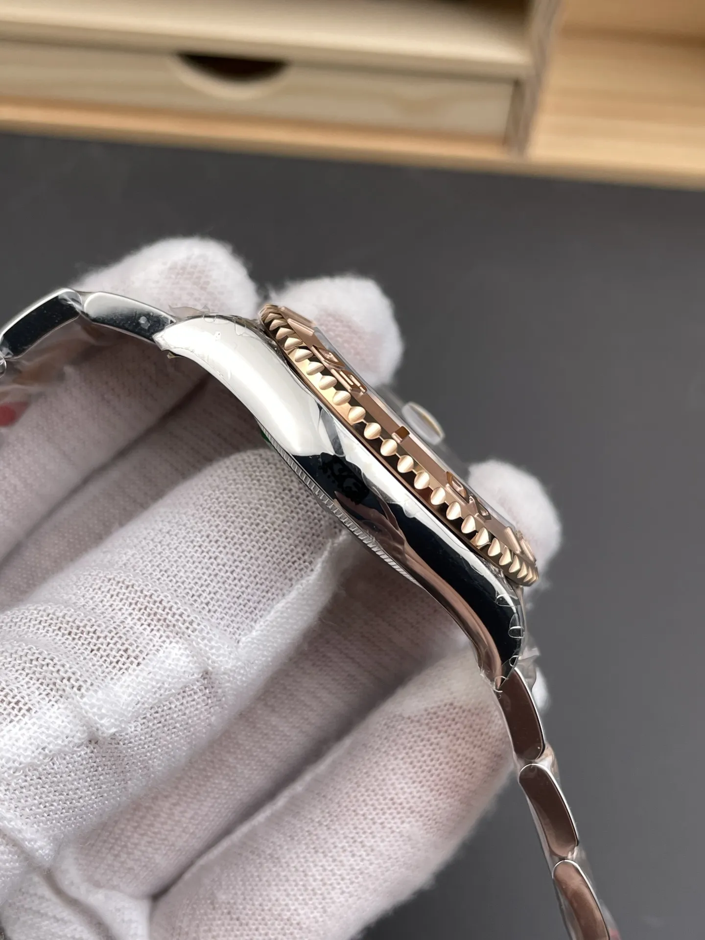 VS Factory Rolex Yacht-Master 40mm Two-Tone Rose Gold Chocolate Dial Rose Gold Bezel Oyster Bracelet (126621) 1:1 Super Clone - DD3235 Movement - VS Factory Official photo 7