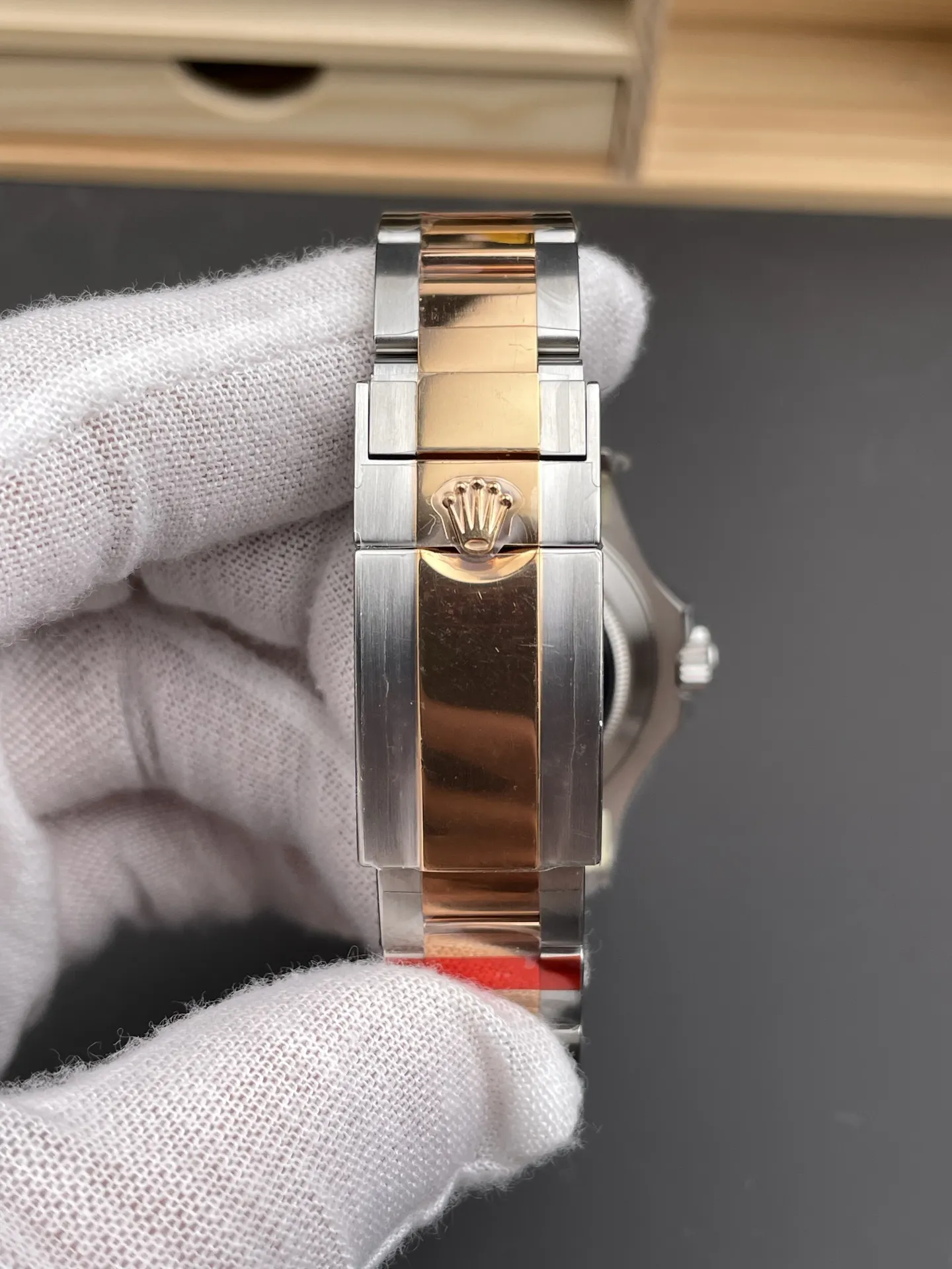 VS Factory Rolex Yacht-Master 40mm Two-Tone Rose Gold Chocolate Dial Rose Gold Bezel Oyster Bracelet (126621) 1:1 Super Clone - DD3235 Movement - VS Factory Official photo 8