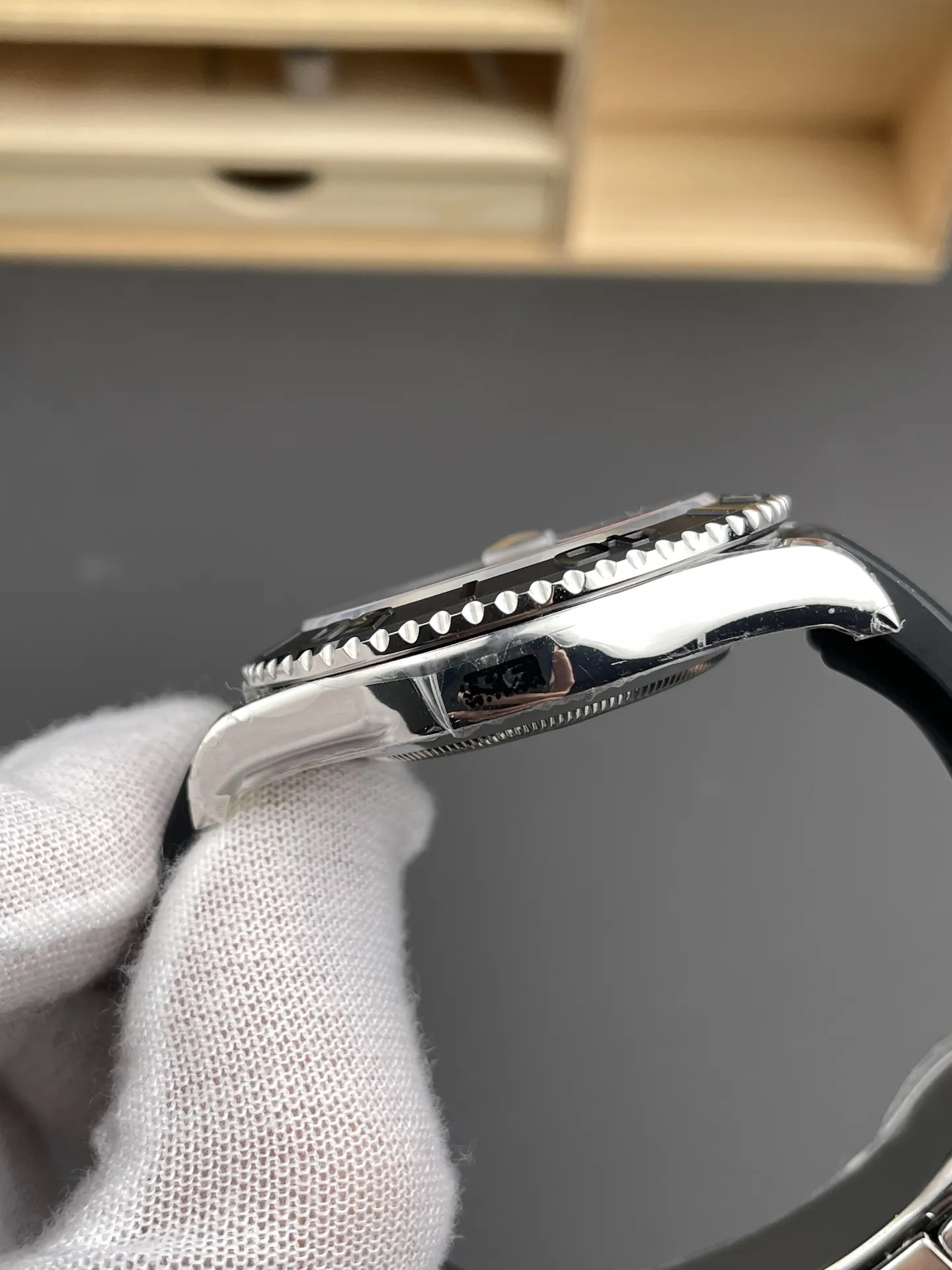 VS Factory Rolex Yacht-Master 42mm White Gold Black Dial Ceramic Bezel Oysterflex Strap (226659) 1:1 Super Clone - DD3235 Movement - VS Factory Official photo 6