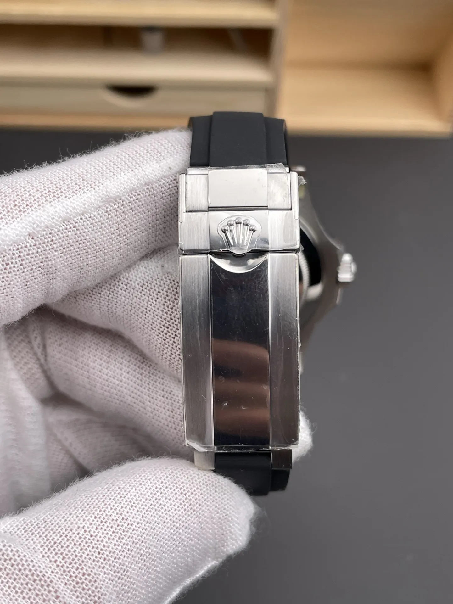 VS Factory Rolex Yacht-Master 42mm White Gold Black Dial Ceramic Bezel Oysterflex Strap (226659) 1:1 Super Clone - DD3235 Movement - VS Factory Official photo 7