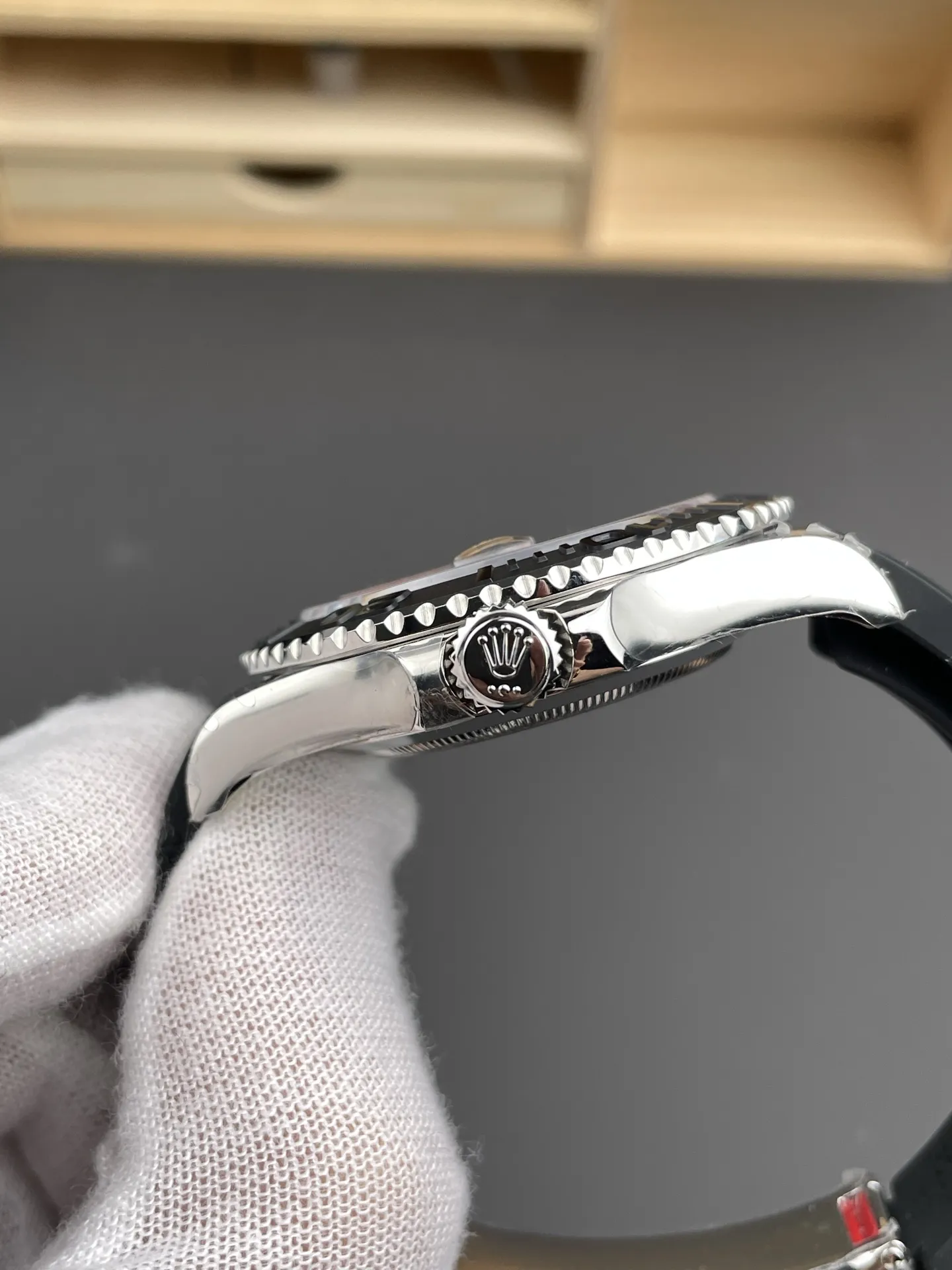 VS Factory Rolex Yacht-Master 42mm White Gold Black Dial Ceramic Bezel Oysterflex Strap (226659) 1:1 Super Clone - DD3235 Movement - VS Factory Official photo 9