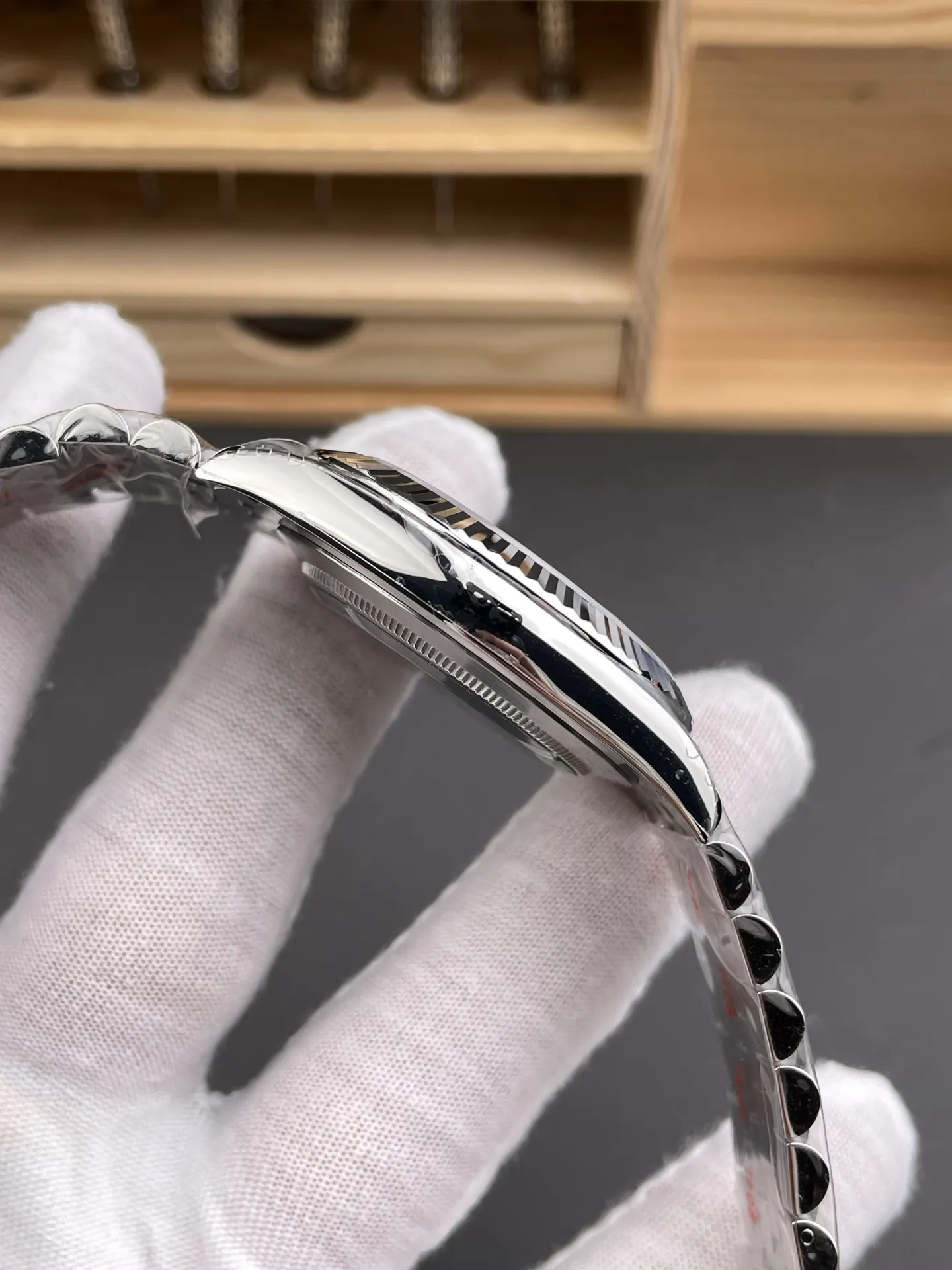 VS Factory (V2) Rolex Datejust 41mm Silver Sunburst Dial Fluted Bezel Jubilee Bracelet (126334) 1:1 Super Clone - DD3235 Movement - VS Factory Official photo 8