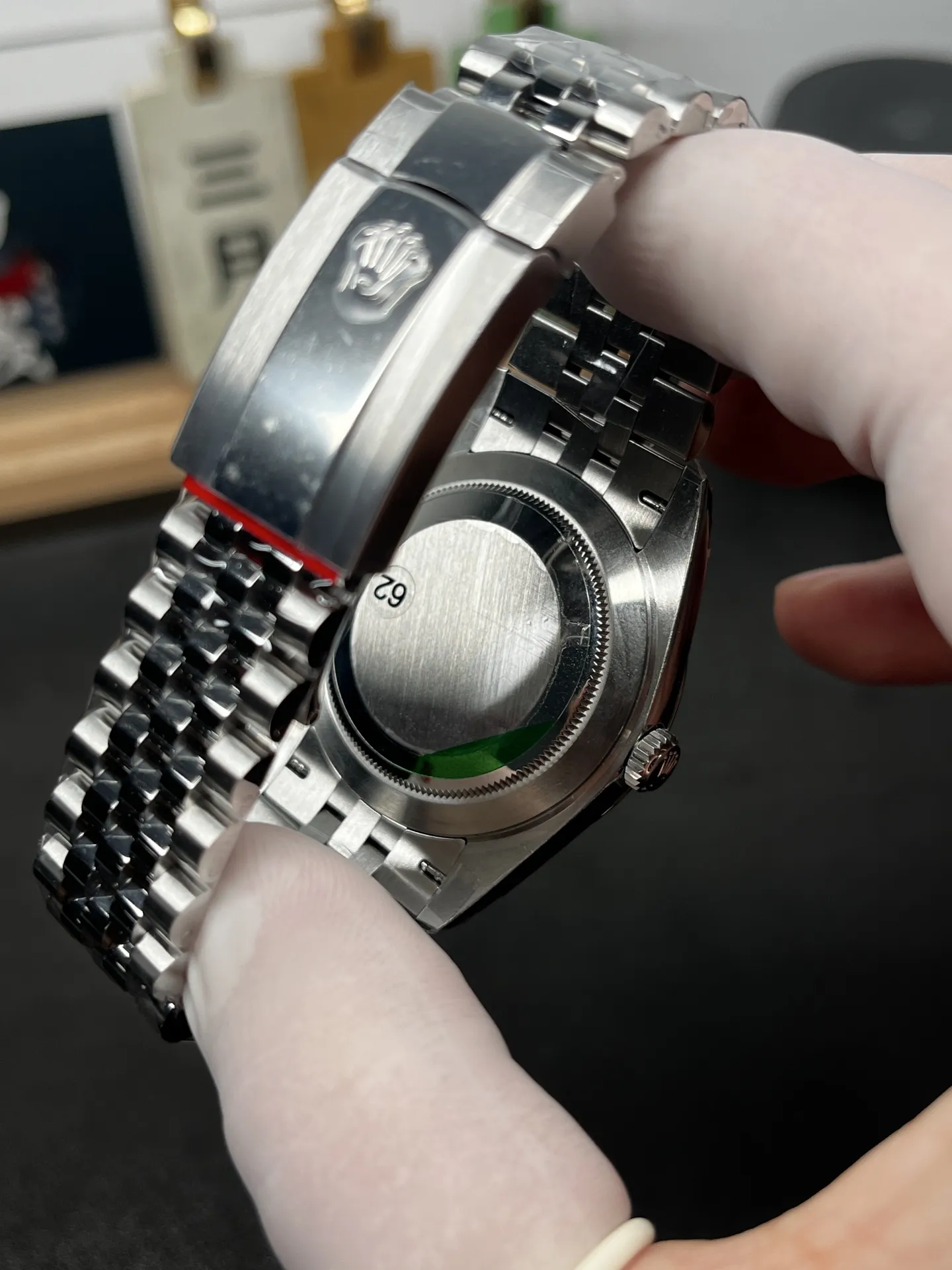 VS Factory (V2) Rolex Datejust 41mm Sunburst Slate Grey Diamond Dial Fluted Bezel Jubilee Bracelet (126334) 1:1 Super Clone - DD3235 Movement - VS Factory Official photo 6