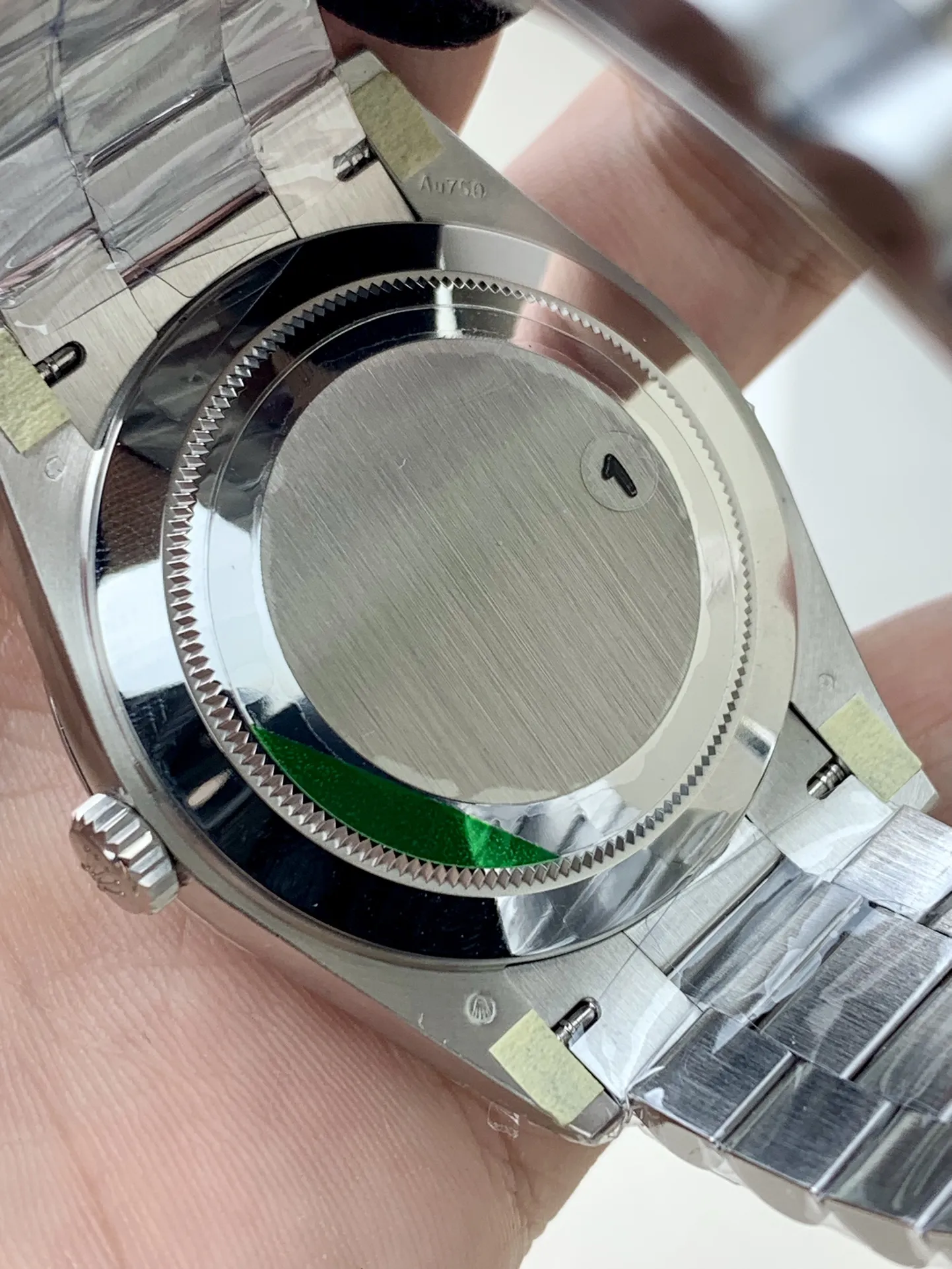 VS Factory (V2) Rolex Day-Date 40mm White Gold Olive Green Sunburst Roman Dial Fluted Bezel President Bracelet (228239) 1:1 Super Clone - DD3255 Movement - VS Factory Official photo 6