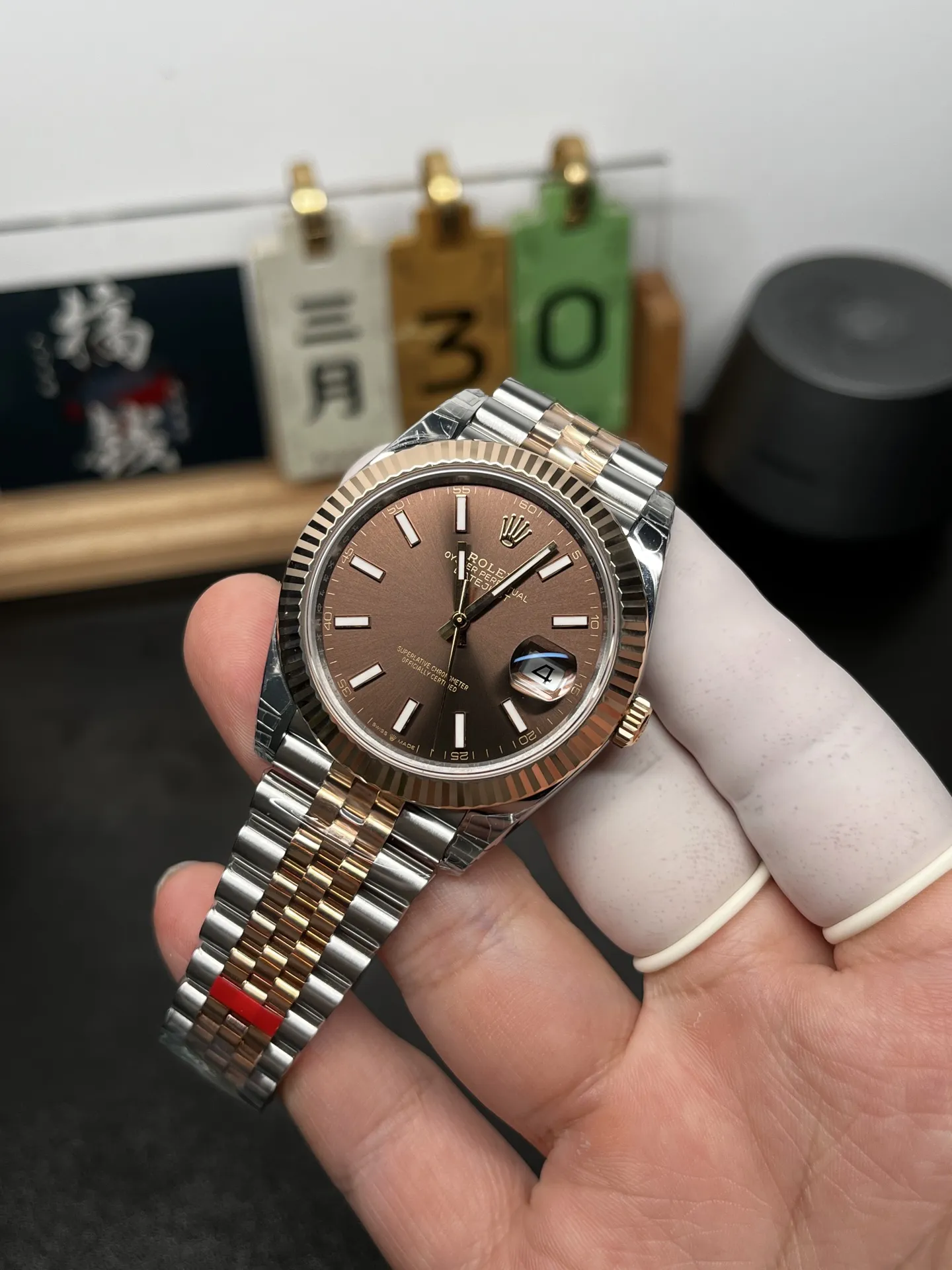 VS Factory (VSF) Rolex Datejust 41 126331 "Chocolate Dial" Two-Tone Everose Gold 1:1 Super Clone - DD3235 Movement - VS Factory Official photo 3